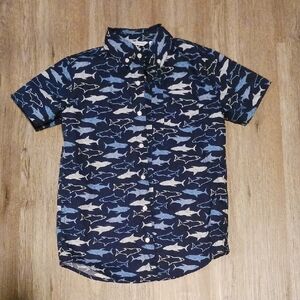 10 Janie and Jack Shark Button Down Shirt